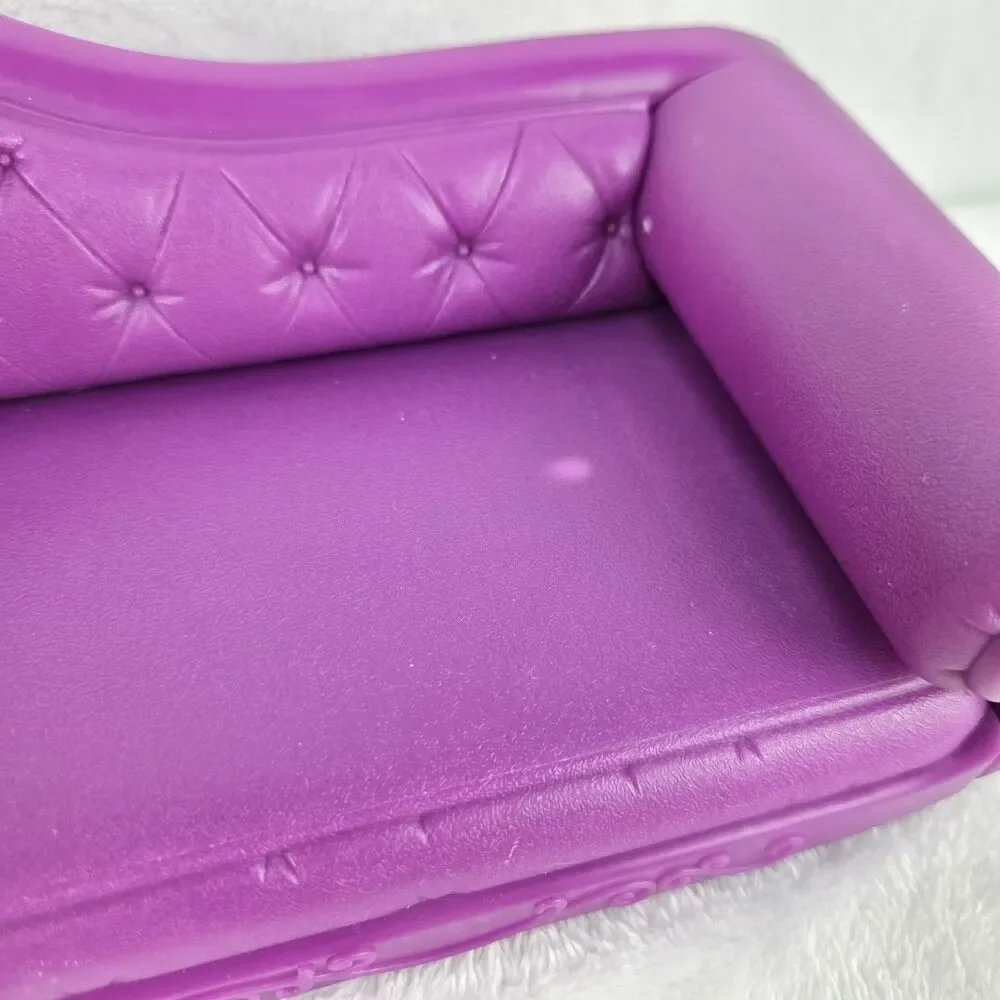 Barbie My Scene Purple Chaise Lounge Sofa Furniture 2003 Mattel No Legs